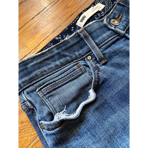 LEVI'S 'Perfect Waist 525 Straight Leg' Distressed Jeans sz W29 x L30 - Picture 2 of 13